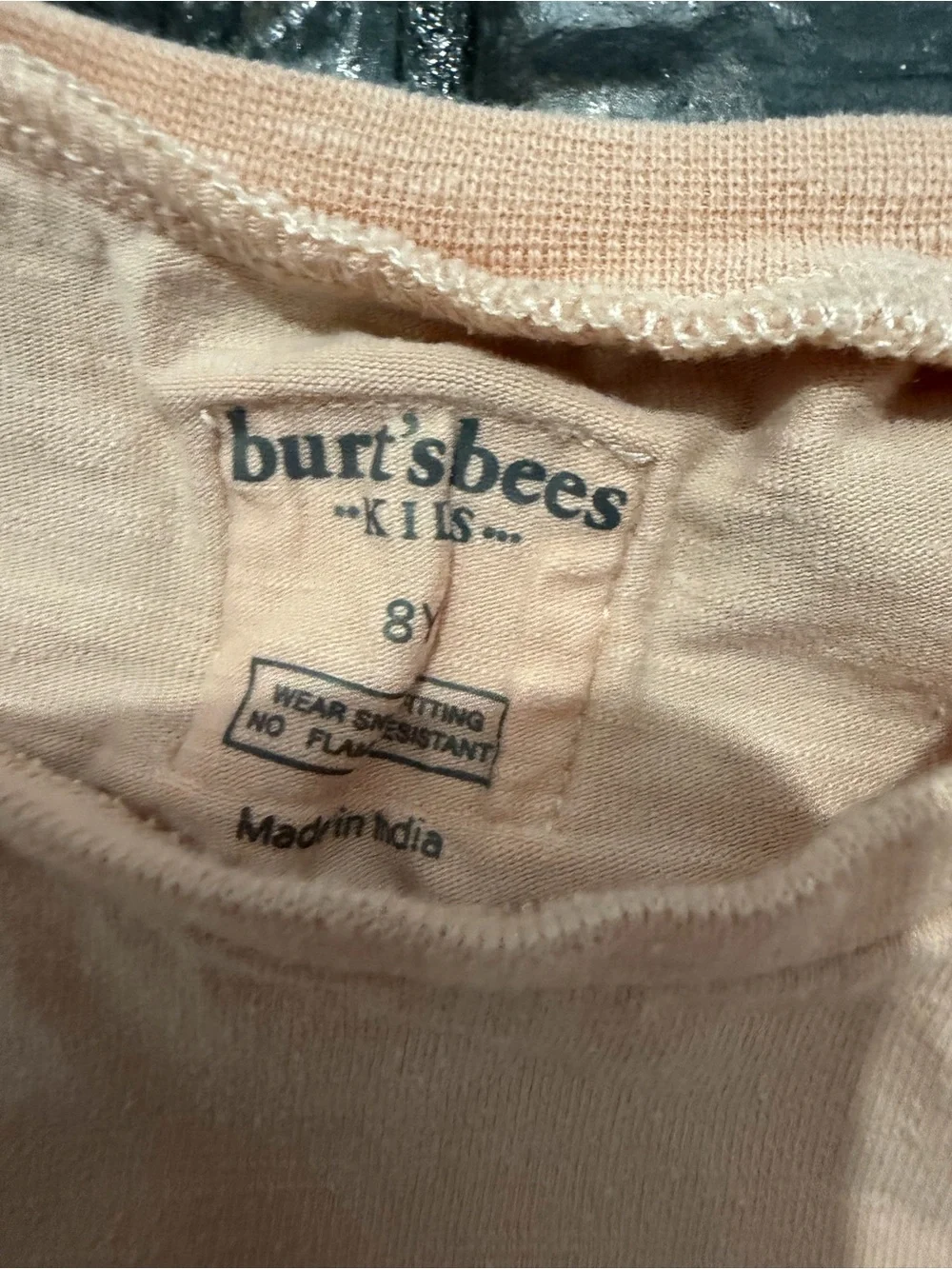 Burt’s Bees + Aumau Girls Pajama Bundle Size 7/8 Floral Pink 4 Piece Set